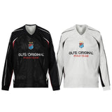 Men's long sleeve shirt - gt retro west coast sports jersey style - hip hop patchwork design