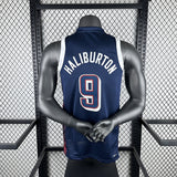 NBA Jerseys 24, Team USA, Navy 9, Halliburton