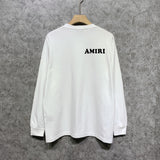Amiri long sleeve shirts fat letter printing