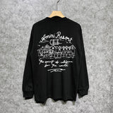 Amiri long sleeve shirts sketch country printing