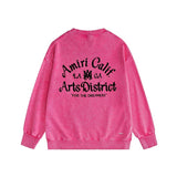 Amiri washed sweatshirt la limited art word printing washed and distressed