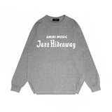 Amiri long sleeve shirts music letterprinting
