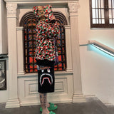Bathing Ape Hoodie Limited Multi-Colour Camouflage Shark Sweater Hoodie Jacket
