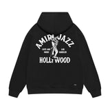 Amiri hoodie wolf music hand print
