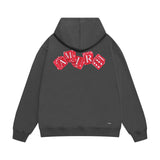 Amiri hoodie red dice printing