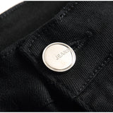 Mens Fashion Jeans pure black 5609#