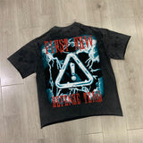 First Row T Shirts WARNING NOT SO QUIET WOLF CROPPED TEE