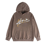 Amiri washed hoodie ye manletter washed distressed printing
