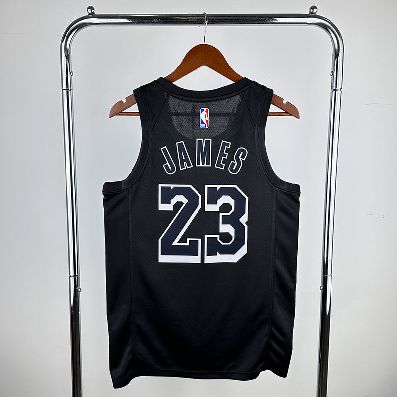 NBA Jerseys Lakers, Black, Glory 23, James