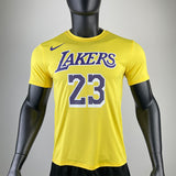 NBA Jerseys Lakers, yellow 23, quick-drying short sleeves