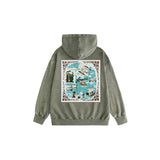 Amiri washed hoodie water estate printing
