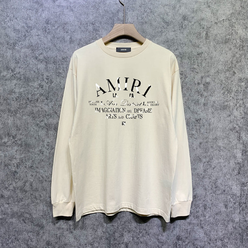 Amiri long sleeve shirts damaged little spider la&caprinting