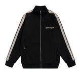 Palm Angels Sweatshirts Suit Striped Color Matching Sports Suit Loose Casual Suit
