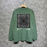 Amiri long sleeve shirts simple standard square scarf printing