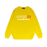 Amiri long sleeve shirts red font printing