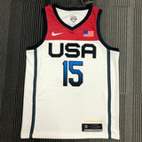 NBA Jerseys 2021 Olympic Team USA, White No. 15, Booker