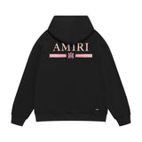 Amiri hoodie crayon horizontal stripes printing