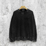 Amiri washed sweatshirt strange letter print washed old