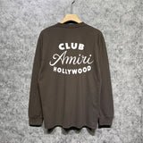 Amiri long sleeve shirts hollywood club printing