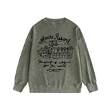 Amiri washed sweatshirt sketch country print washed old