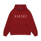 Amiri hoodie pink letter print