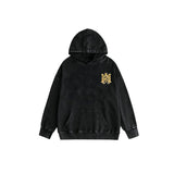 Amiri washed hoodie tiger print spider print