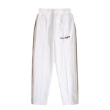 Palm Angels Sweatshirts Suit Striped Color Matching Sports Suit Loose Casual Suit