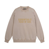 C.e sweatshirt early autumn fog seam-lined letter washed distressed crewneck pullover sweatshirt