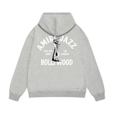 Amiri hoodie wolf music hand print