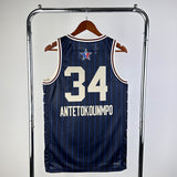 NBA Jerseys 24 season, All-Star, Blue 34, Alphabet Brother