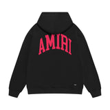 Amiri hoodie red letter bevel letterprinting