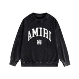 Amiri washed sweatshirt spider projection print washed old