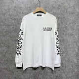 Amiri long sleeve shirts new bone sleeve printing