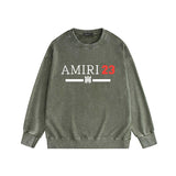 Amiri washed sweatshirt red font print washed old
