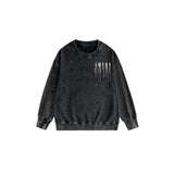 Amiri washed sweatshirt colorful ink splash paint mother printing