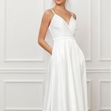 Women Party Dress Elegant and Sophisticated Long White Dress for Women (SS0416)