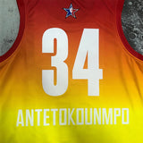 NBA Jerseys Season 23, All-Star, Yellow No. 34, Alphabet Brother