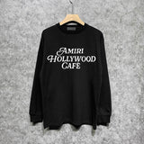 Amiri long sleeve shirts hollywood font printing