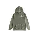 Amiri washed hoodie giant rabbit letterprinting