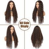 Women'S Wigs  Middle Part Lace Front Gradual Long Curly Synthetic Wig