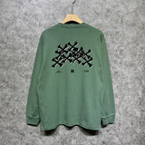 Amiri long sleeve shirts skeleton letterprinting