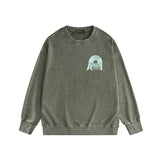 Amiri washed sweatshirt large radar printing washed and distressed