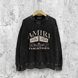 Amiri washed sweatshirt billboard print washed old
