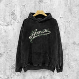 Amiri washed hoodie ye manletter washed distressed printing