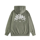 Amiri washed hoodie skeleton letter washed distressed printing
