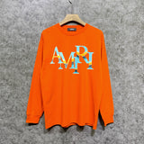 Amiri long sleeve shirts gradient overlapping letterprinting