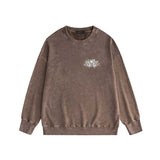 Amiri washed sweatshirt alphabet angel ball print washed old