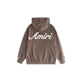 Amiri washed hoodie new font printing