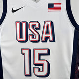NBA Jerseys 24, Team USA, White 15, Booker