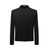 Men long sleeved shirt k retro street niche style deconstructed comfy basics bottom design men's fitted body shape stretch